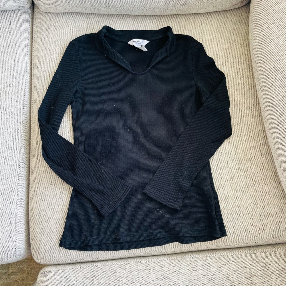 Nautica sleepwear black top size S